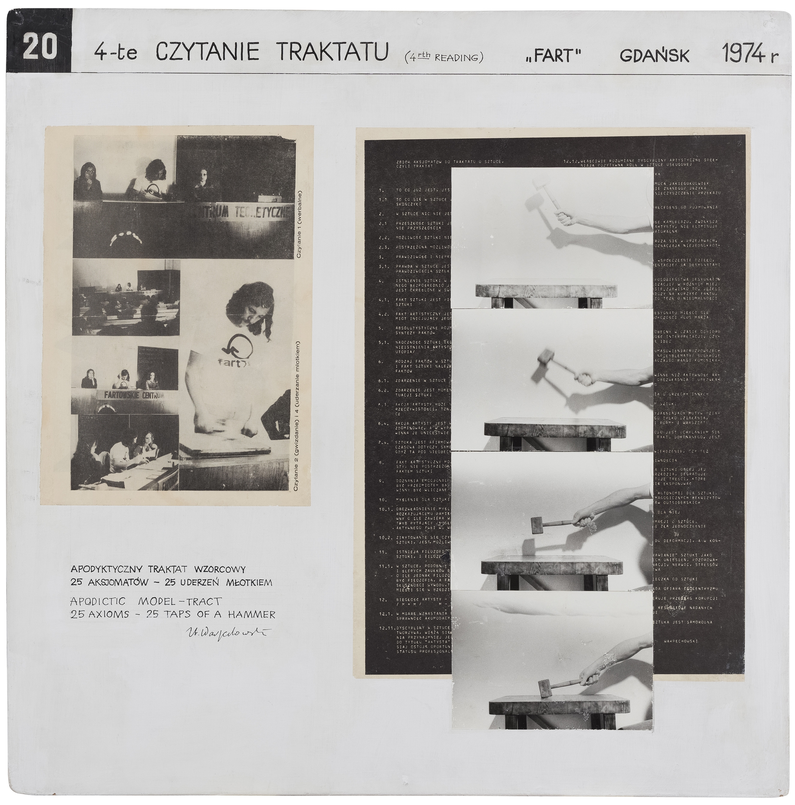 20. 4-te CZYTANIE TRAKTATU (4rth Reading), FART, Gdańsk, 1974 